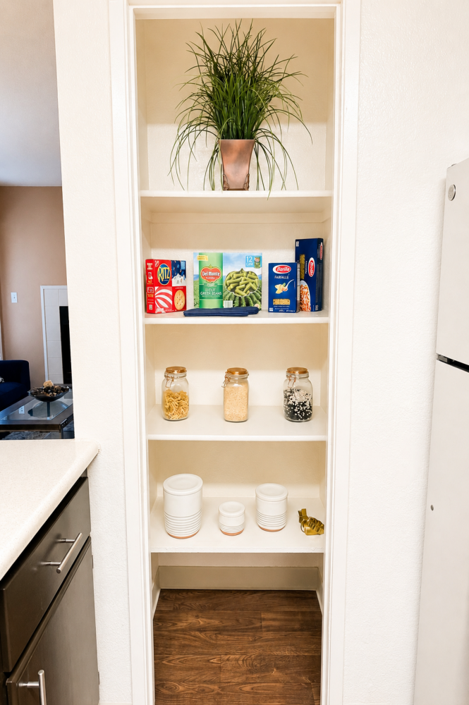 This image is the visual representation of Living, kitchen, dining 4 in Walnut Village Apartments.